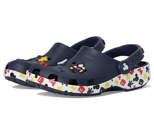 Crocs Kids Disney Mickey Minnie Mouse™ Clogs (Toddler) - EVA Upper and Insole - EVA Outsole - Round Toe Navy/Mickey Jibbitz 5 Toddler M