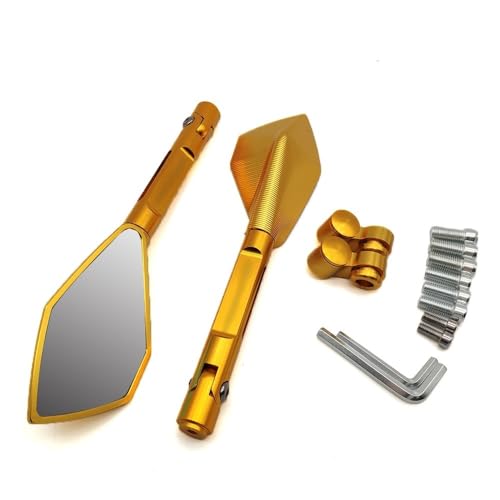 For B&M&W C400GT C600 C650 C650GT Sport F650GS F700GS F800R Full CNC Aluminum Motorcycle Mirrors Rearview Blind Spot Side Mirror Mirror accessories(Gold)