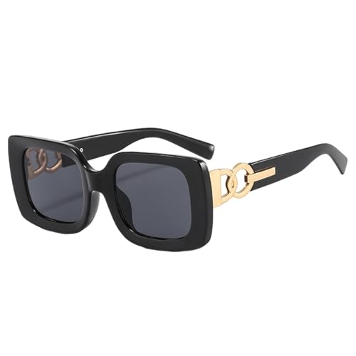 LJTJTAV Fashion Women Sunglasses Retro Luxury Uv400(black)