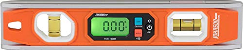 Johnson Level & Tool 1435-1000D Magnetic Programmable Digital Torpedo Level, 10", Orange, 1 Level