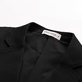 Men's Blazer Premium Stretch Classic Fit Sport Coat Business Suit Jacket for Office Carbon Black XXL