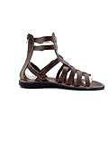 Gladiator Leather Sandals for Men, Greek Gladiator Sandals from Genuine Leather, Mens Brown Leather Sandals, Ancient Greek Sandals for Men (12)