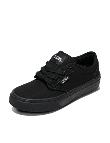 Vans Youth Atwood Shoe | Low-Top Kids' Fashion Sneakers for Boys & Girls, Walking & Casual Wear, Black/Black, 1