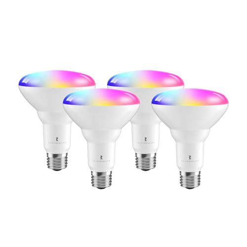 THIRDREALITY Smart Color Bulb ZB3 4Pack, Zigbee Hub Required, 650 Lumens,BR30/E26 Flood Light,RGB Full Color,ETL/FCC Certified,Compatible with Home Assistant, SmartThings, Aeotec,Homey,Hubitat,Alexa