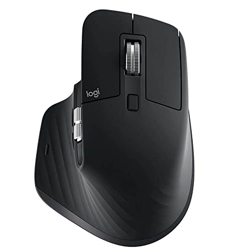 Logitech MX Master 3S - Wireless Performance Mouse with Ultra-fast Scrolling, Ergo, 8K DPI, Track on Glass, Quiet Clicks, USB-C, Bluetooth, Windows, Linux, Chrome - Graphite