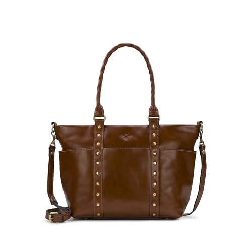 Patricia Nash Carducci Tote Purse for Women - Leather Tote Bag for Women - Designer Handbags For Women - Women Handbags - Leather Purses For Women - Leather Handbags For Women - Tan Leather Purse