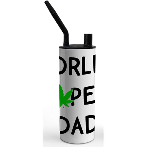 Stainless Steel Water Pipe (Tumbler Style) (World's Dopest Dad)