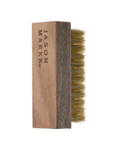 Jason Markk Delicates Shoe Cleaning Brush, Soft Bristles & Walnut Wood, Sneaker Care, Extra Gentle, Ideal for Footwear, Safe for Leather, Suede, Nubuck, Cotton, Knits