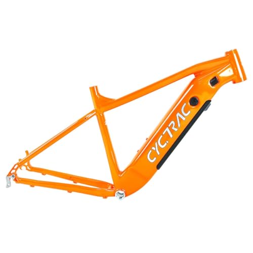 Electric Bike Frame 27.5er 29er Enduro MTB Frame Internal Battery Box 16''/18'' Aluminum Alloy Quick Release E-bike Frame for Rear Drive Motor (Color : Orange, Size : 29 * 16'')