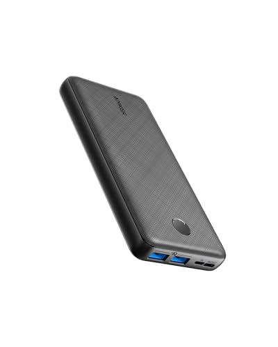 Anker Portable Charger, 325 Power Bank (PowerCore Essential 20K), 20K Battery Pack with 15W Charging, PowerIQ, 2 USB-A, 1 Micro USB, 1 Input and Output USB-C Ports for iPhone Series, AirPods, and More