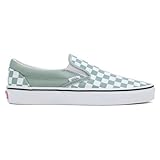 Vans Unisex Classic, Color Theory Checkerboard Iceberg Green, 9.5 US Men