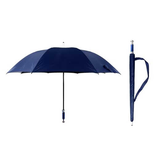 Pssopp 130cm Diameter Umbrella Automatic Straight Rod Black Glue Stylish Sunshade Design, Made of Premium Impact Cloth Material, Large Size Sunshade Umbrella for Golfers (VIP Second