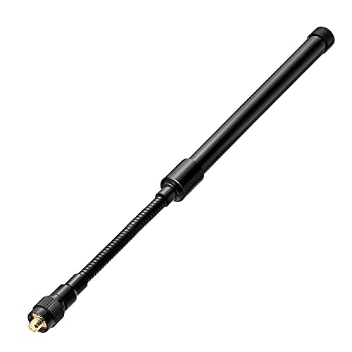 Bingfu Gooseneck CS Tactical Antenna Dual Band VHF UHF 136-174mhz 400-520mhz Ham Radio Antenna Compatible with Baofeng UV-5R BF-F8HP UV-82 BF-888S UV-5X3 UV-9R Handheld Two Way Radio