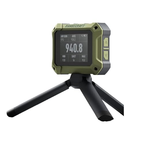 Athlon Optics Rangecraft Velocity Pro Radar Chronograph w/ 2.4" Display, Bluetooth Connectivity with App for Real-Time Projectile Speed Readings (for Any Firearm, Airgun, or Archery)