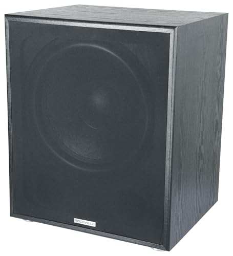 Rockville Rock Shaker 15 Black, 15" Powered Subwoofer, 1000W, Deep Bass, Class-D Amp, RCA Inputs, Perfect for Home Theater & Studio