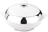 Tmvel Crescent Insulated Casserole Hot Pot - Insulated Serving Bowl With Lid - Food Warmer - 3 pcs Set 2.5 L / 3.5 L / 5 L