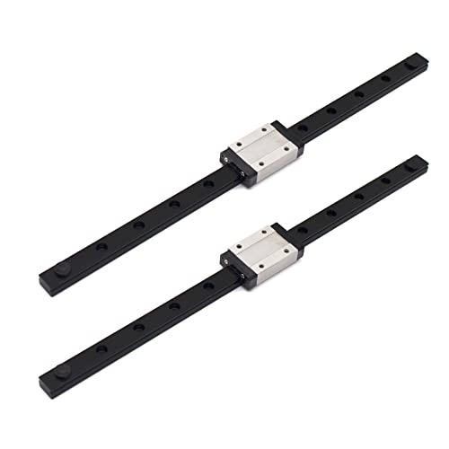 IMETRX MGN12H 300mm Premium Linear Rail Guide 2pcs MGN12 Linear Slide 8mm for 3D Printer and CNC Machine Upgrade (2pcs/Pack)