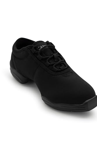 Capezio womens Canvas Sneaker dance shoes, Black, 9 US