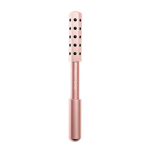 YouthLab Radiance Roller - Germanium Stone Uplifting Face Beauty Massage Tool /Roller/Wand for Skin Tightening/Firming, De-Puffing, Sculpt/Lift, Anti-Aging (Rose Gold)