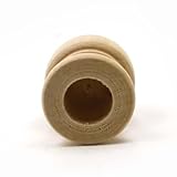 Mylittlewoodshop Pkg of 12 - Finial Dowel Cap - 1-1/16 Tall with 1/2 inch Hole Unfinished Wood (WW-DC8005-12)