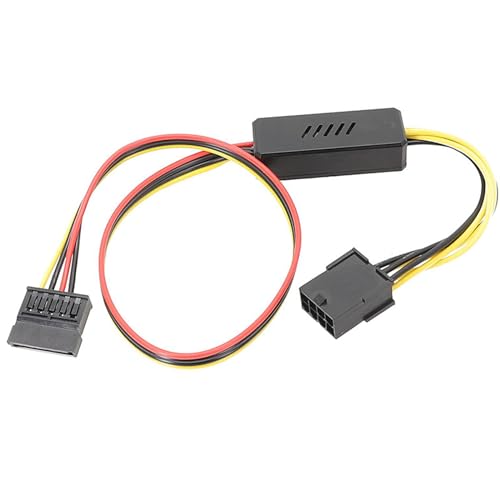 YIBAISI Sata Power Adapter Cable 8PIN Female to Sata Hard Drive Cable with Voltage Reduction Board for Gamers Computers
