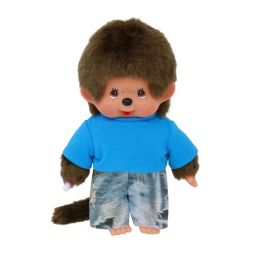 Sekiguchi Monchhichi Boy Street Fashion Plush Doll - Blue