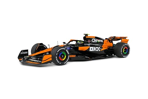 Solido 1:18 Model Car - McLaren F1 Team MCL38 Lando Norris Miami GP 2024 Formula 1 Racing Car