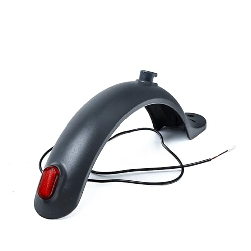 LHAIQQ Electric Scooter Tire Splash Fender with Rear Taillight Back Guard Scooter Mudguard Compatible with Xiaomi Mijia M365 M187 Pro(1 Set)
