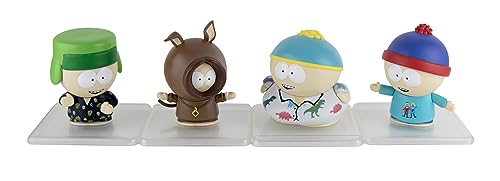 Worlds Smallest Super Impulse South Park 3.75 Inch Figures Bundle Set of 4 - Stan - Cartman - Kyle - Kenny