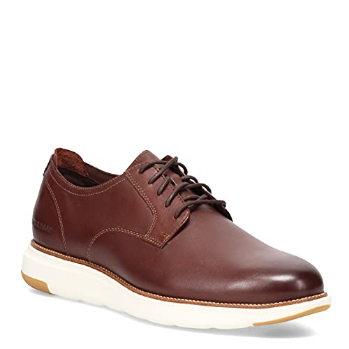 Cole Haan Mens Grand Atlantic Oxford, Chestnut/Ivory, 10-M US