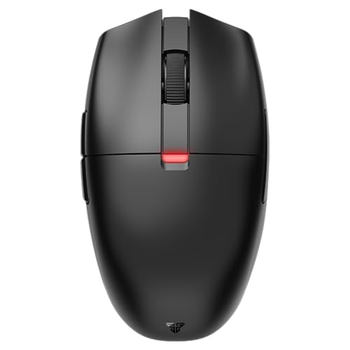 FANTECH ARIA XD7 Wireless Gaming Mouse Pixart 3395 Gaming Sensor 26000 DPI, HUANO Switches, Super Lightweight 59 Grams and Ambidextrous Egg Shape, 3 Mode Connectivity, Black