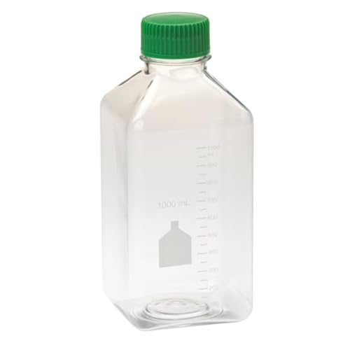 Celltreat 229799 1000mL Media Bottle, Square, PET, Bulk, Sterile