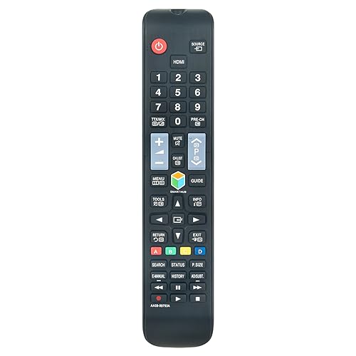 AA59-00793A New Replacement Remote Control fit for Samsung TV UN60JU6500F UN60JU650DF UN65J6300AF UN65J630DAF UN65JU6500F UN65JU650DF UN75J6300AF UN75J630DAF UN75JU6500F UN75JU650DF UE32ES6570S