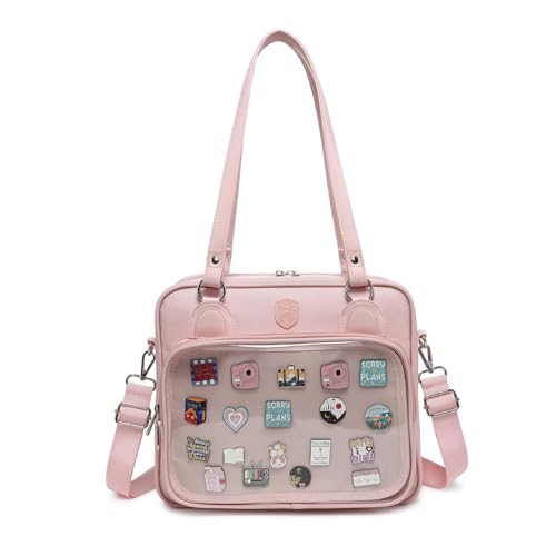 Oxford Ita Bag Crossbody Shoulder Bag Satchel Messenger Backpack Multi-Purpose Pins Display