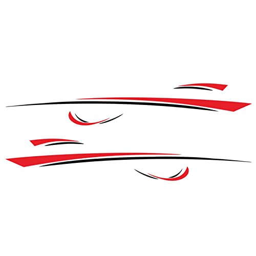 ERYUE Car Sticker, RV Camper Universal Body Sticker DIY Stripes Image Decal Sticker Decoration for Caravan Trailer