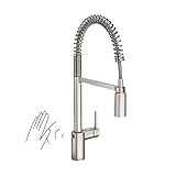 Moen 5923EWSRS Motionsense Wave Sensor Touchless One Handle Pre-Rinse Spring Kitchen Faucet, Spot Resist Stainless