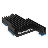 CanaKit Pi 5 Case for Raspberry Pi 5 with MEGA Heat Sink and Active Cooling - Turbine Black