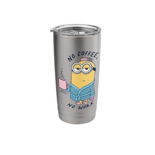 Minions Dave No Coffee No Work Stainless Steel Insulated Tumbler