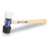 VAUGHAN 24 oz Soft Face Rubber Mallet, Made In The USA, White And Black, RM24, VN19510