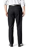 Dockers Men's Classic Fit Signature Khaki Lux Cotton Stretch Pants (Regular and Big & Tall), Black, 34W x 32L