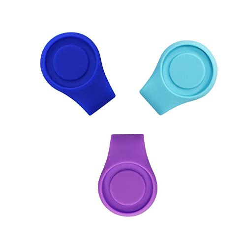 Myartte Silicone Golf Ball Marker Hat Clip Strong Magnetic Closure Great for Golf Gift for Women Men Golfer (Pack of 3 4 or 7)