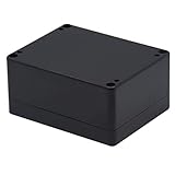 Junction Box, Zulkit Project Box IP65 Waterproof Outdoor Box ABS Plastic Electrical Boxes Electronic Enclosure Black 4.5 x 3.5 x 2.2 inch(115 x 90 x 55 mm)(Pack of 2)