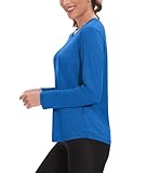 7 Pack Long Sleeve Workout Tops for Women Quick Dry Athletic Running Shirts UV Sun Protection T Shirts V Neck Performance Shirts SetA XL