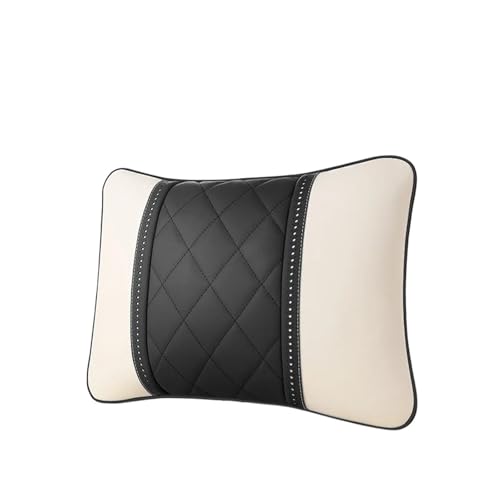 Car Pillow, Car Headrest Lumbar Pillow Seat Rest Cushion Compatible For Mercedes Benz Maybach S-Class Rest Support Pillows Accessories(Beige brown)