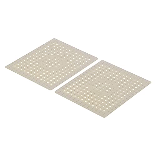 Rubber Sink Dish, Kitchen Mat 2pcs Food Grade L Nonslip Drainer Tapis Fond Evier Cuisine Easy to or for 32x32 25×30 2pcs Non Slip Liner Bathroom