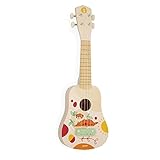 Sunshine Wooden Ukulele - Children's Musical Instrument - Pretend Play and Musical Awakening Toy - Water-Based Paint - from 3 Years + J07636