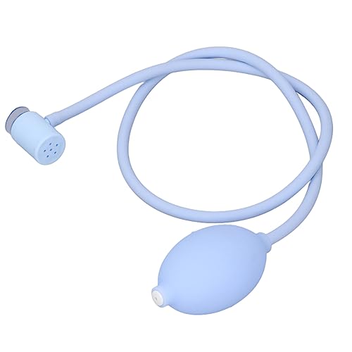 Sitz Bath Flusher Tube, Soft Silicone Flush Hose for Sitz Bath Seat, Wash Anus Squeeze with Large Nozzle, Simple for Baby, Pregnant, Woman, Bedridden Patients, Blue (Blue)