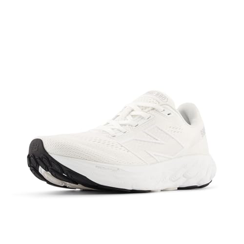New Balance Women's W880V14 Running Shoe, White/Silver Metallic/Sea Salt, 10.5