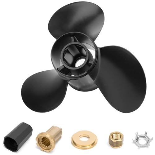 Qiclear 14 1/2 x 19 Pitch 48-832830A45 Upgrade OEM Boat Propeller fit Mercruiser Alpha One &Mercury Outboard Motos 135-300 Hp,14.5 x 19p mercruiser 3.0 Propeller, Hub Kits Included,15 Spline Tooth,RH
