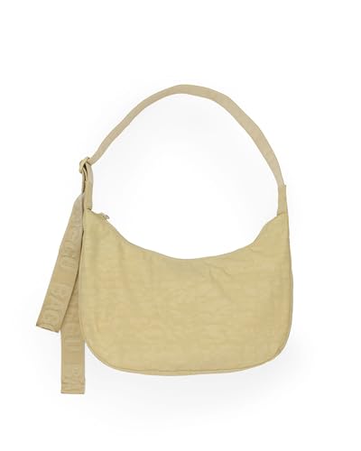 BAGGU Medium Nylon Crescent Bag - Butter